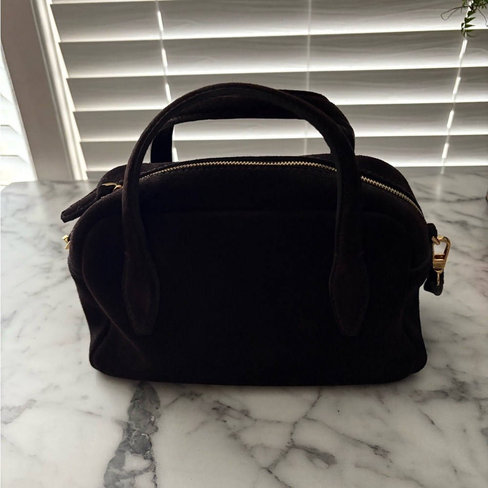 NWT madewell brown suede medium crossbody bag